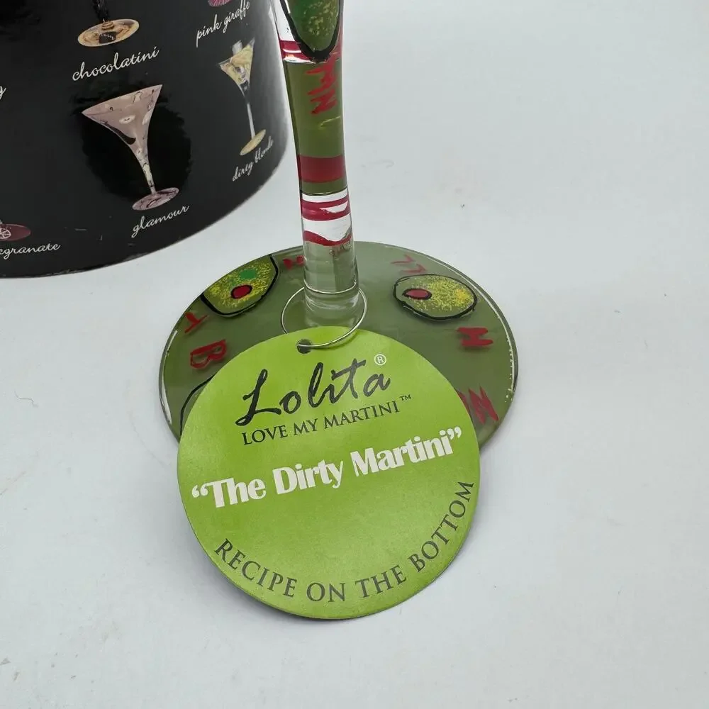 Lolita Love My Martini Dirty Martini Glass Box Recipe Olives Drink Cup